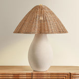 Deanne Table Lamp, Aged Brass/Ceramic Creamy Oat
