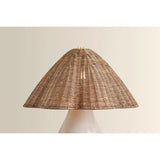 Deanne Table Lamp, Aged Brass/Ceramic Creamy Oat