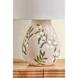 Maeve Table Lamp, Aged Brass/Ceramic Maybell Motif