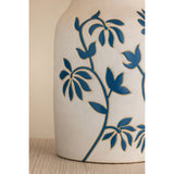 Yazmeen Table Lamp, Aged Brass/Cderamic Whitney Floral