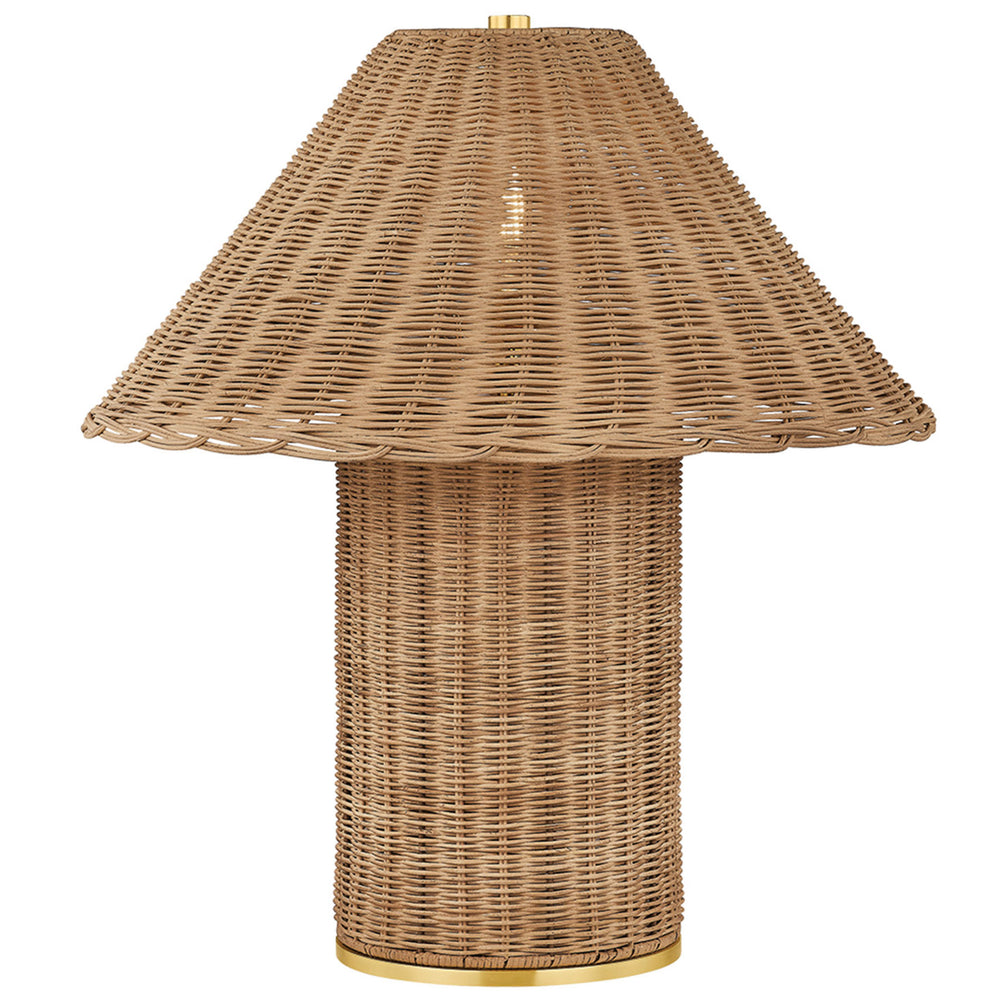 Jeanette Table Lamp, Aged Brass