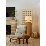 Pia Table Lamp, Aged Brass/Ceramic Butter Crackle
