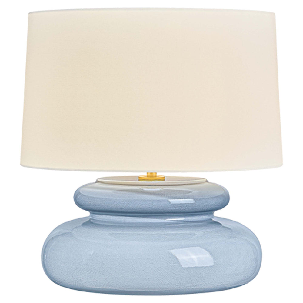 Pia Table Lamp, Aged Brass/Ceramic Chateau Crackle