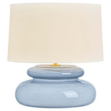 Pia Table Lamp, Aged Brass/Ceramic Chateau Crackle