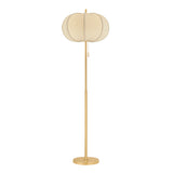 Alexandra Floor Lamp, Aged Brass