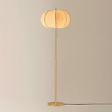Alexandra Floor Lamp, Aged Brass