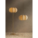 Alexandra Floor Lamp, Aged Brass