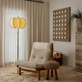 Alexandra Floor Lamp, Aged Brass
