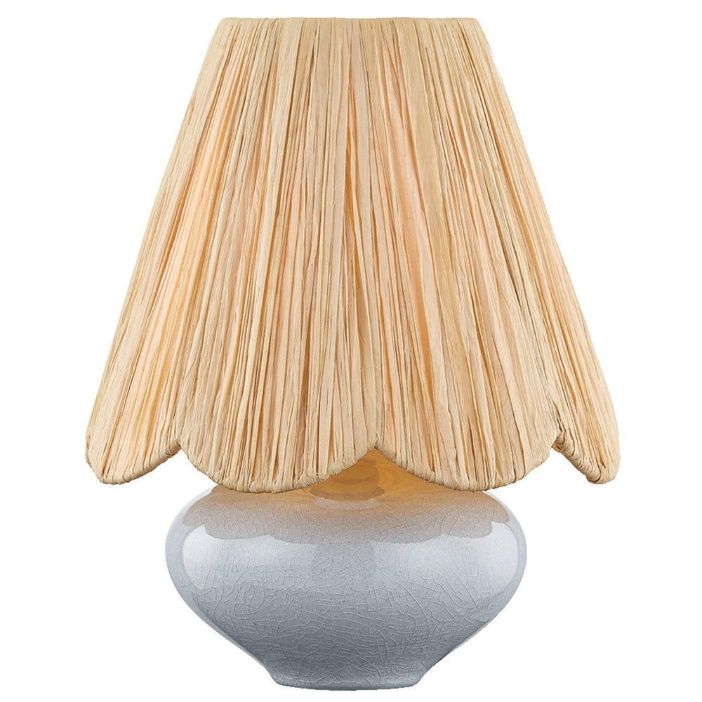 Cailyn Table Lamp, Aged Brass/Ceramic Frost Crackle