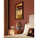Cailyn Table Lamp, Aged Brass/Ceramic Frost Crackle