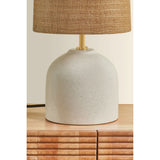 Gladys Table Lamp, Aged Brass/ Ceramic Vanilla Bean