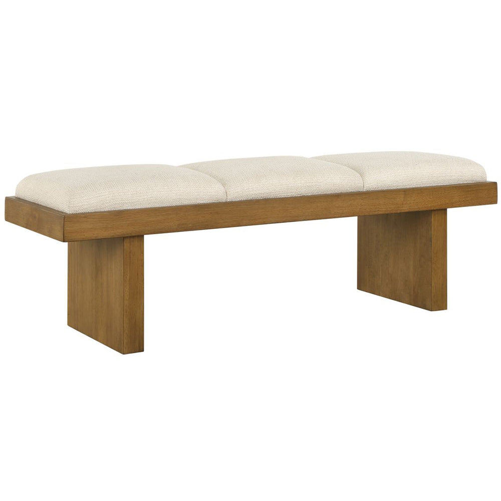 Haden Bench, Cream-Furniture - Benches-High Fashion Home