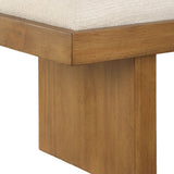 Haden Bench, Cream-Furniture - Benches-High Fashion Home