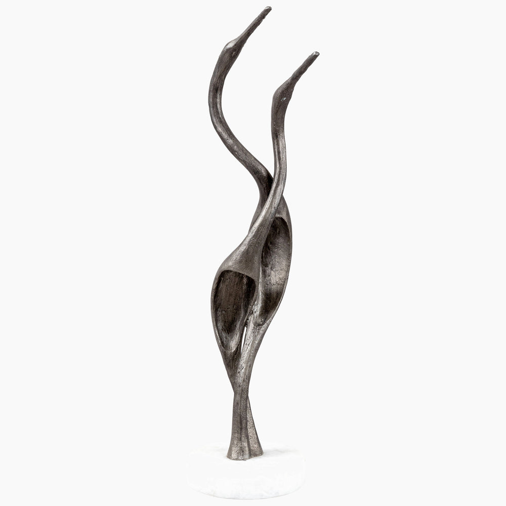 Hakawai Sculpture, Blackened Silver-Accessories-High Fashion Home
