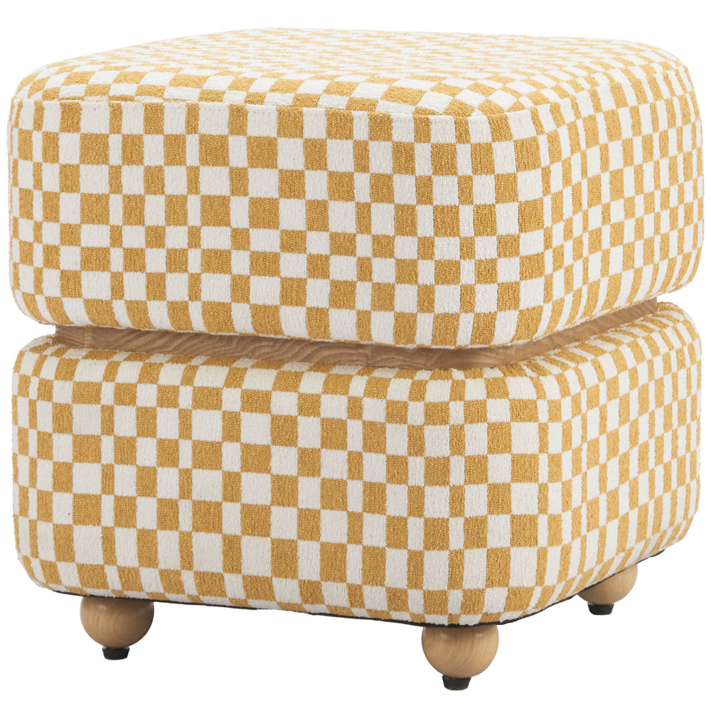 Haki Ottoman, Multicolor-Furniture - Benches-High Fashion Home