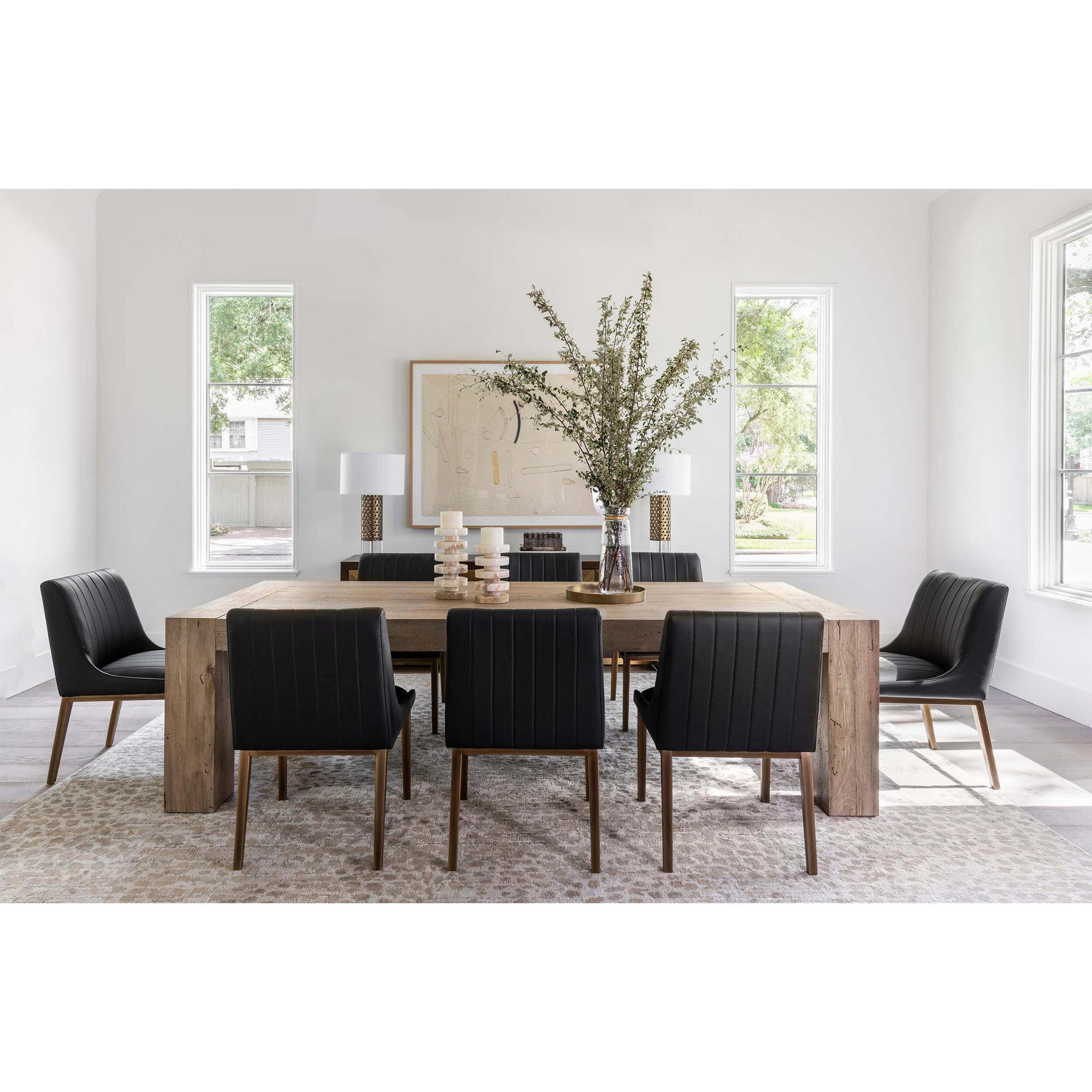 Halden Dining Chair Vintage Black Set of 2 High Fashion Home