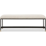 Halston Bench, Off-White-Furniture - Benches-High Fashion Home