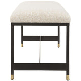 Halston Bench, Off-White-Furniture - Benches-High Fashion Home