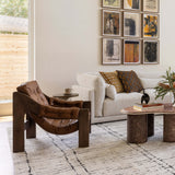 Halston Leather Chair, Heirloom Sienna by Four Hands