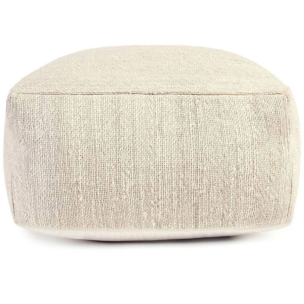 Halter Pouf, Ivory-Furniture - Chairs-High Fashion Home