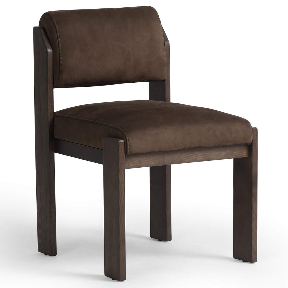 Hamlet Leather Dining Chair, Cottswald Cigar Nubuck, Set of 2