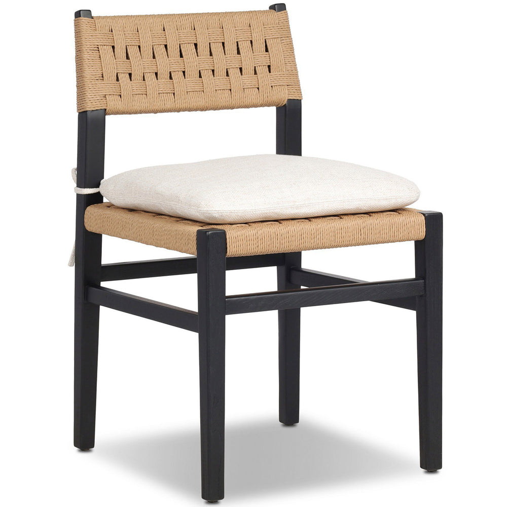 Hamlin Dining Chair, Dover Crescent/Distressed Black, Set of 2 by Four Hands