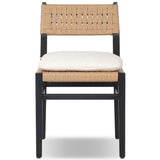 Hamlin Dining Chair, Dover Crescent/Distressed Black, Set of 2 by Four Hands