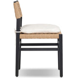 Hamlin Dining Chair, Dover Crescent/Distressed Black, Set of 2 by Four Hands