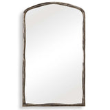 Hammered Arch Mirror, Antique Nickel