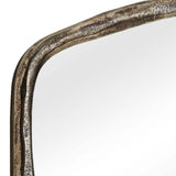 Hammered Arch Mirror, Antique Nickel