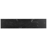 Hammered Iron Console Table, Charcoal Marble/Black by Four Hands-Furniture - Accent Tables-High Fashion Home