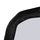 Hammered Outline Mirror, Matte Black