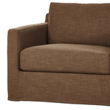 Hampton Slipcover Swivel Chair, Antwerp Cafe