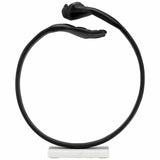 Hand Ring on Base, Black/White-Accessories-High Fashion Home