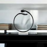 Hand Ring on Base, Black/White-Accessories-High Fashion Home