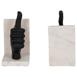 Hand Sign Bookends, Black-Accessories-High Fashion Home