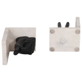 Hand Sign Bookends, Black-Accessories-High Fashion Home