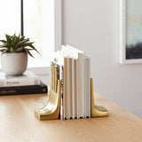 Hands Bookends, Gold, Set of 2