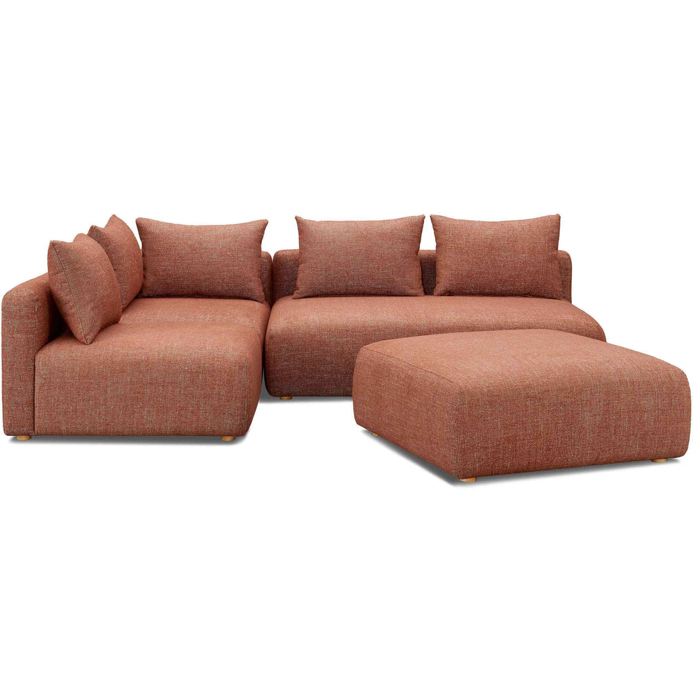 Hangover 4 Piece Modular Sectional, Sedona