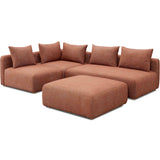 Hangover 4 Piece Modular Sectional, Sedona