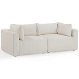 Hangover Outdoor Loveseat, Cream-Furniture - Sofas-High Fashion Home