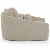 Hanim 54" Boucle Daybed, Warm Grey