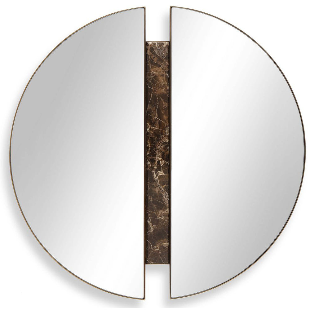 Hanover Round Mirror, Bronze