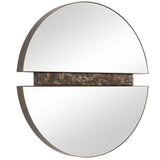 Hanover Round Mirror, Bronze