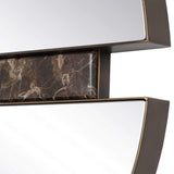 Hanover Round Mirror, Bronze