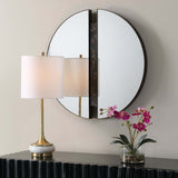 Hanover Round Mirror, Bronze