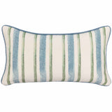 Harbor Stripe Lumbar Pillow, Ivory Multi