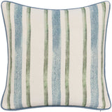 Harbor Stripe Pillow, Ivory Multi-Accessories-High Fashion Home