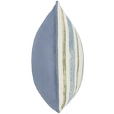 Harbor Stripe Pillow, Ivory Multi-Accessories-High Fashion Home