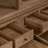 Harding Cabinet, Weathered Oak by Amber Lewis x Four Hands-Furniture - Storage-High Fashion Home